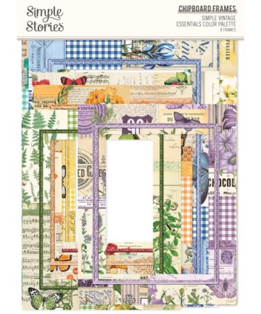 SIMPLE STORIES - Collezione Simple Vintage Essentials Color Palette - Chipboard Frames