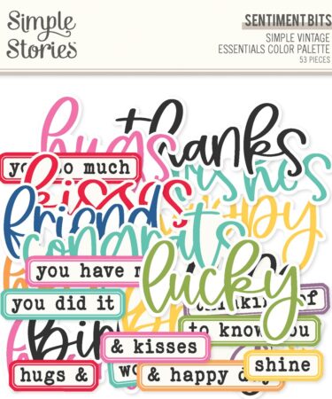 SIMPLE STORIES - Collezione Simple Vintage Essentials Color Palette - Sentiment Bits & Pieces