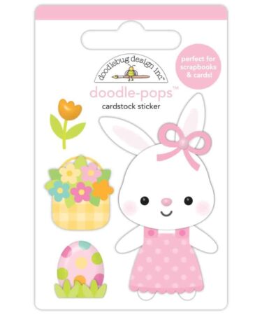 DOODLEBUG - Collezione bunny hop - Doodle-Pops 3D Stickers -Honey Bunny