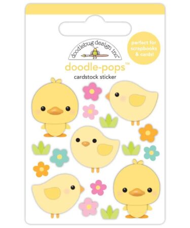 DOODLEBUG - Collezione bunny hop - Doodle-Pops 3D Stickers Springtime Peeps