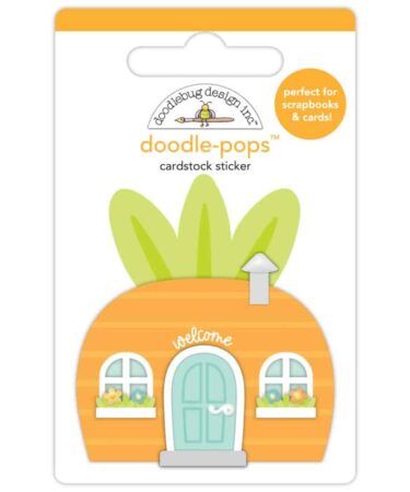 DOODLEBUG - Collezione bunny hop - Doodle-Pops 3D Stickers Carrot Top