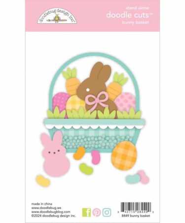 DOODLEBUG - Collezione bunny hop - Doodle Cuts Dies  -Bunny Basket