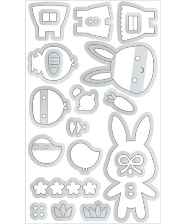 Alternative view of DOODLEBUG - Collezione bunny hop - Doodle Cuts Dies -Bunny & Friends