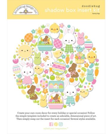 DOODLEBUG - Collezione bunny hop - shadow box kit