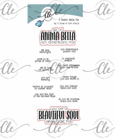 IL NEGOZIO DELLA MAMMA DI CLE - I TIMBRI DELLA CLE – MY 12 TALES OF 2024 - APRILE- TIMBRO + FUSTELLA COORDINATA