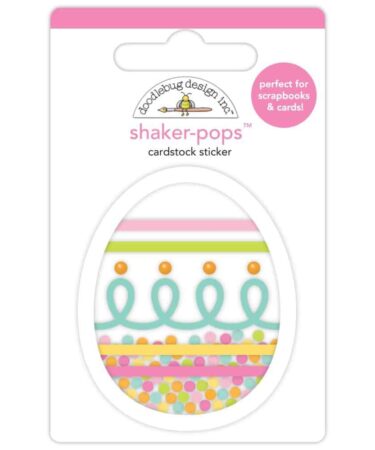 Doodlebug Shaker-Pops 3D Stickers - Egg-stra Special