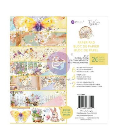 Prima Marketing In Full Bloom 6x6 Inch Paper Pad