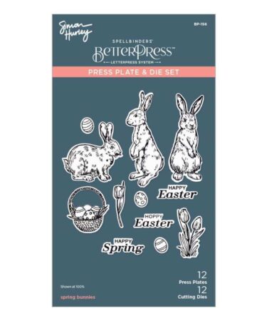 SPELLBINDERS - SPRING BUNNIES PRESS PLATE & DIE SET