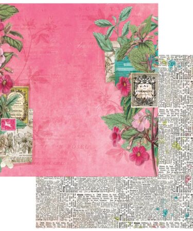 49 and Market - Collezione Kaleidoscope Double-Sided Cardstock 12"X12" - Floral Promenade