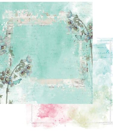 49 and Market - Collezione Kaleidoscope Double-Sided Cardstock 12"X12" - Treasured Teal