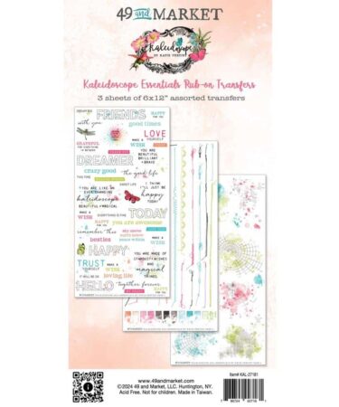 49 and Market - Collezione Kaleidoscope - Rub-On Transfer Set ESSENTIALS