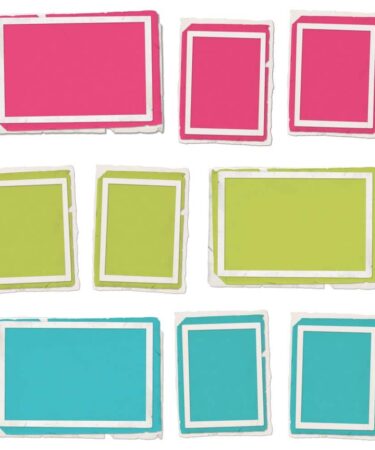 Alternative view of 49 and Market - Collezione Kaleidoscope - Chipboard Set Stacked Frames