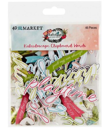 49 and Market - Collezione Kaleidoscope - Chipboard Set Words