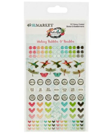 49 and Market - Collezione Kaleidoscope - Epoxy Stickers Wishing Bubble