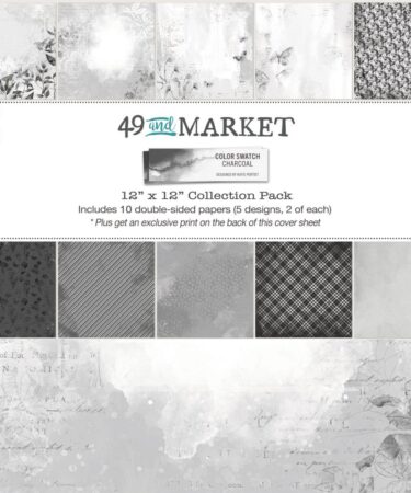 49 And Market - Color Swatch Collezione Charcoal - Collection Pack 12"X12" -Color Swatch