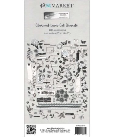 49 And Market - Color Swatch Collezione Charcoal -Laser Cut  - ELEMENTS