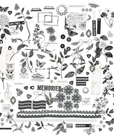 Alternative view of 49 And Market - Color Swatch Collezione Charcoal -Laser Cut  - ELEMENTS