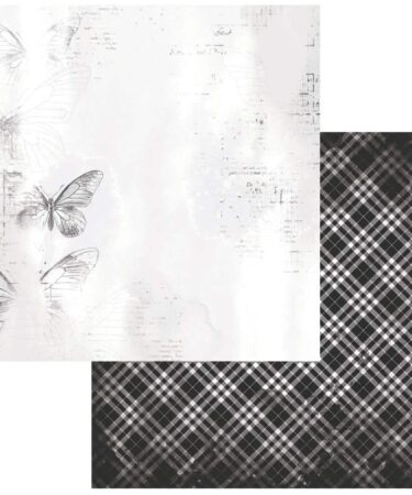 49 and Market - Color Swatch: Collezione Charcoal Double-Sided Cardstock 12"X12"- #4