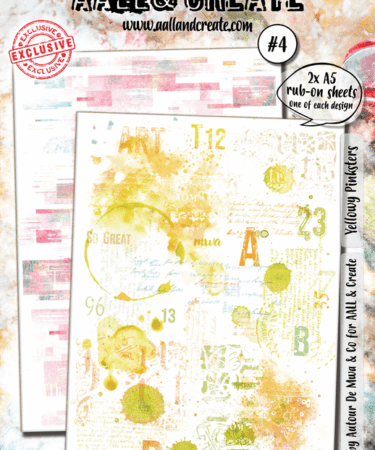 AALL & CREATE - #4 - A5 Rub-Ons - Yellowy Pinksters