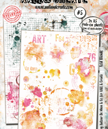 AALL & CREATE - #5 - A5 Rub-Ons - Acid Blends
