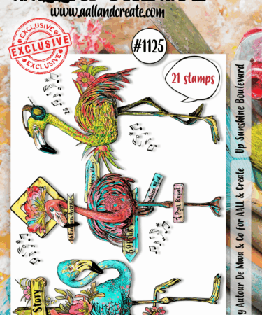 AALL & CREATE - #1125 - A6 Stamp Set - Up Sunshine Boulevard