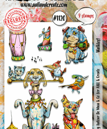 AALL & CREATE - #1120 - A6 Stamp Set - Walkies!