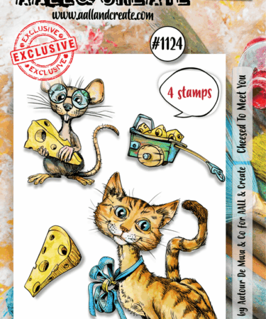 AALL & CREATE - #1124 - A7 Stamp Set - Cheesed To Meet You