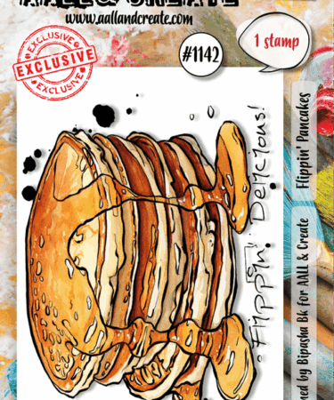 AALL & CREATE - #1142 - A7 Stamp Set - Flippin' Pancakes
