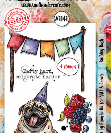 AALL & CREATE - #1141 - A6 Stamp Set - Bulldog Bash
