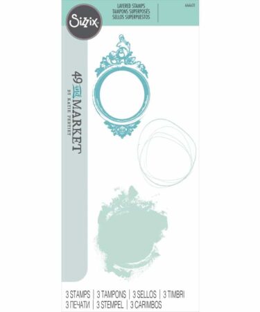 Sizzix Layered Clear Stamps By 49 & Market 3/Pkg