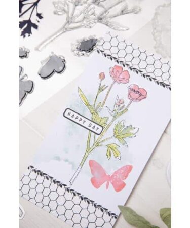 Alternative view of Sizzix Framelits Die & A5 Stamp Set By 49 & Market 8/Pkg 666635