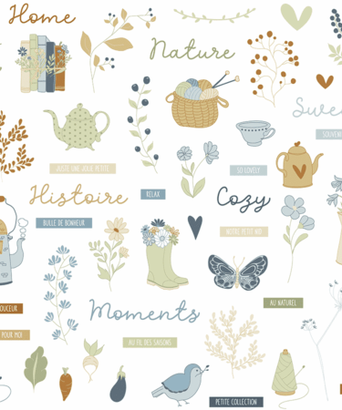 HA PI Little Fox -Collezione Cozy cottage -  Die-cuts shapes and words