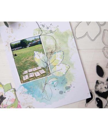 Alternative view of Sizzix Framelits Die & A5 Stamp Set By 49 & Market 12/Pkg 666636