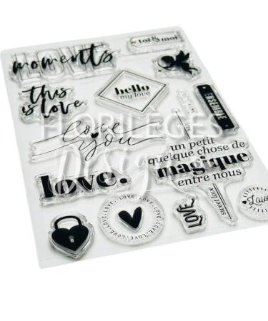 Alternative view of Florilèges Design -Collezione LA VIE EN ROSE - Timbro in silicone THIS IS LOVE