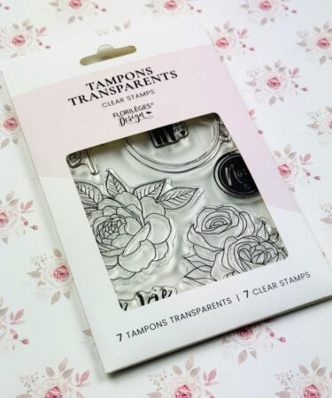 Florilèges Design -Collezione LA VIE EN ROSE - Timbro in silicone LA VIE EN ROSE