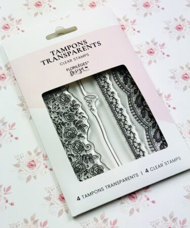 Florilèges Design - Collezione LA VIE EN ROSE - timbri in silicone JOLIES DENTELLES