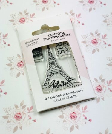 Florilèges Design - Collezione LA VIE EN ROSE - timbri in silicone I LOVE PARIS