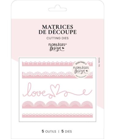 Florilèges Design -  Collezione LA VIE EN ROSE - fustelle  JOLIES DENTELLES