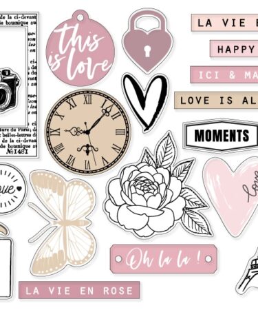 Florilèges Design - Collezione LA VIE EN ROSE - Décos acryliques LA VIE EN ROSE