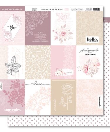 Florilèges Design - Collezione LA VIE EN ROSE - Papier imprimé LA VIE EN ROSE 1