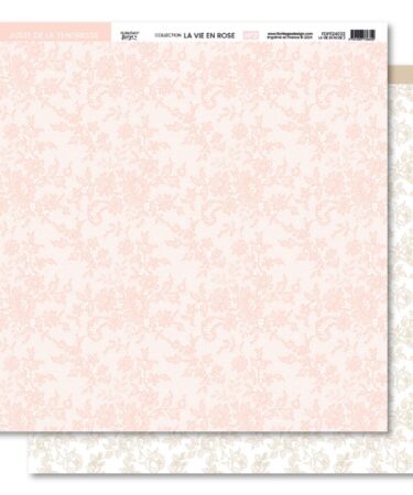 Florilèges Design - Collezione LA VIE EN ROSE - Papier imprimé LA VIE EN ROSE 2