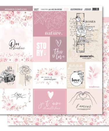 Florilèges Design - Collezione LA VIE EN ROSE - Papier imprimé LA VIE EN ROSE 3