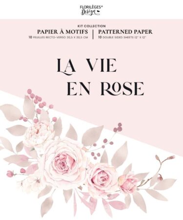 Florilèges Design -Collezione LA VIE EN ROSE - Kit imprimé LA VIE EN ROSE