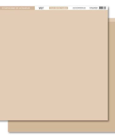 Florilèges Design - Collezione LA VIE EN ROSE -  Papier uni DUO BEIGE SABLE