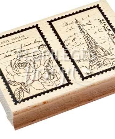 Florilèges Design -Collezione LA VIE EN ROSE - Timbro in legno  TIMBRES DE PARIS