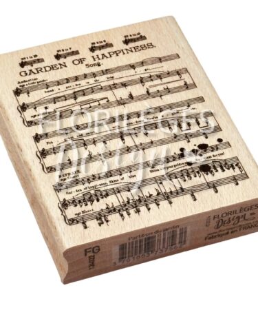 Florilèges Design -Collezione LA VIE EN ROSE - Timbro in legno  PARTITION DU JARDIN