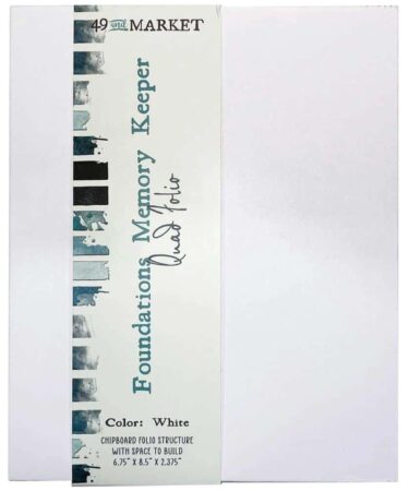 49 And Market Foundations Memory Keeper Quad Folio  -White