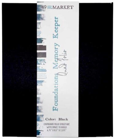 49 And Market Foundations Memory Keeper Quad Folio -Black