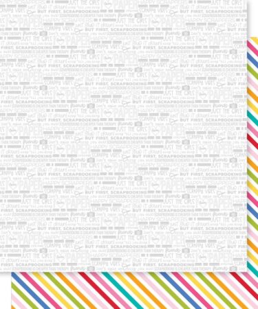 Bella Blvd - Collezione Let's Scrapbook! Double-Sided Cardstock 12"X12" -Scrappy Talk