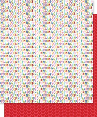 Bella Blvd - Collezione Let's Scrapbook! Double-Sided Cardstock 12"X12" -I Love Scrapbooking